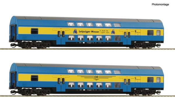 ROCO 6280091 - 2-tlg. Set: Doppelstockwagen, DR